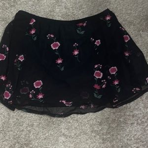 Torrid Sheer swimskirt with embroidery